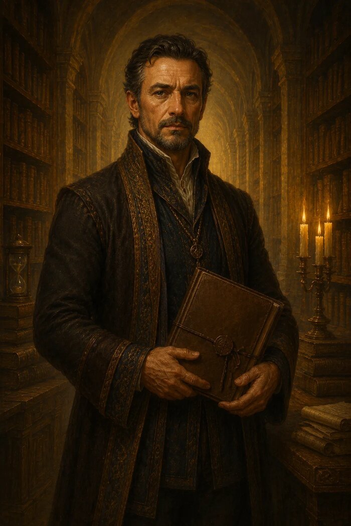 Portrait of Sylrenith Miriel, Archivist of Pathways